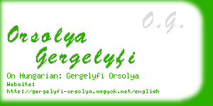 orsolya gergelyfi business card